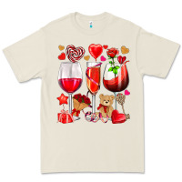 Bone valentines day wine glasses Premium Tee - NancyCooperArtShop