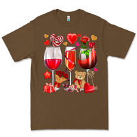 Cacao valentines day wine glasses Premium Tee - NancyCooperArtShop