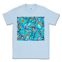 Dusty Blue humpback whale Classic Tee - BarkalooDesign