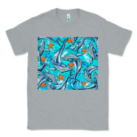Heather Grey humpback whale Classic Tee - BarkalooDesign