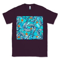 Plum humpback whale Classic Tee - BarkalooDesign