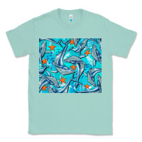 Seafoam humpback whale Classic Tee - BarkalooDesign