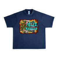 Navy feliz navidad Urban Heavy Tee - RanaPortraitStore