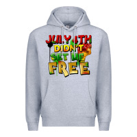 Heather Grey July 4th didn't set me free Premium Hoodie - FaDigitalArtStudio