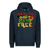 Navy July 4th didn't set me free Premium Hoodie - FaDigitalArtStudio