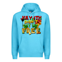 Ocean Blue July 4th didn't set me free Premium Hoodie - FaDigitalArtStudio