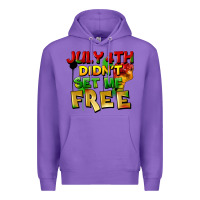 Purple July 4th didn't set me free Premium Hoodie - FaDigitalArtStudio
