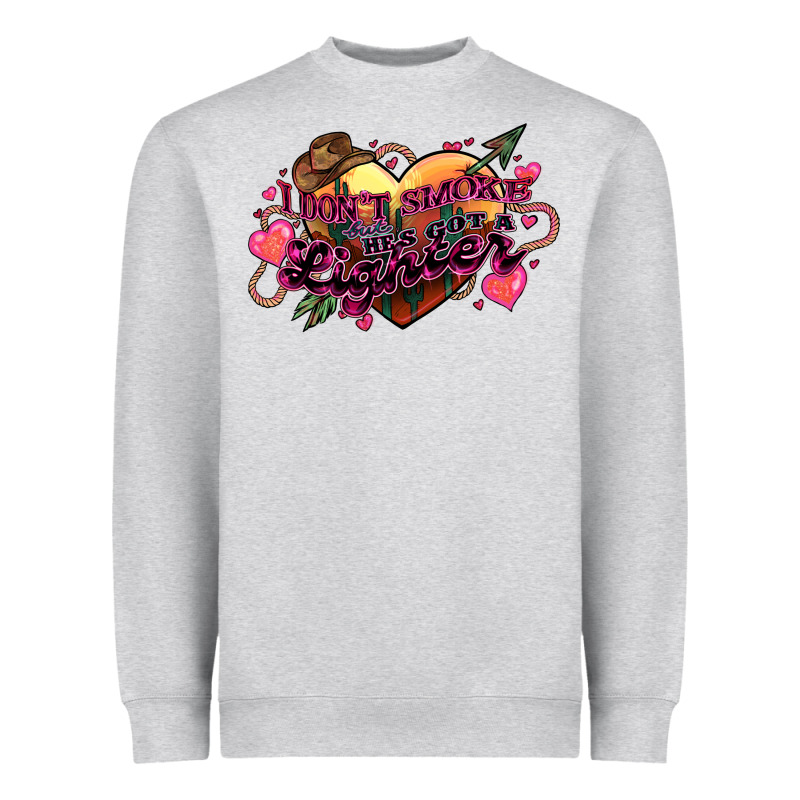 I Don't Smoke But He's Got A Lighter Heavyweight Sweatshirt by HowdyJamesFarm | Teevron
