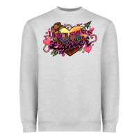 Heather Grey I don't smoke but he's got a lighter Heavyweight Sweatshirt - HowdyJamesFarm