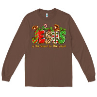 Chestnut jesus is the reason for the season Long Sleeve Tee - texasbilliewilder