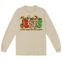 Mushroom jesus is the reason for the season Long Sleeve Tee - texasbilliewilder