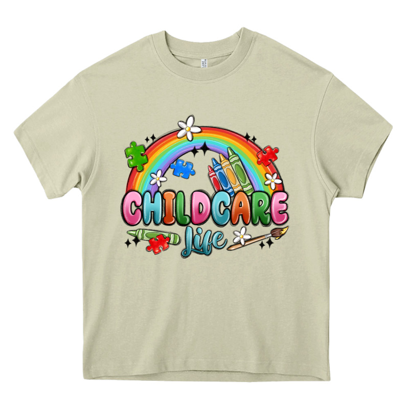 Childcare Life Heavy Core Tee by MaliasSmallBusiness | Teevron