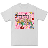 Dove Grey teachers teach them love them grow Premium Tee - MaliasSmallBusiness