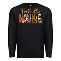 Black football NONNiE Premium Sweatshirt - CowhideDigitalArt