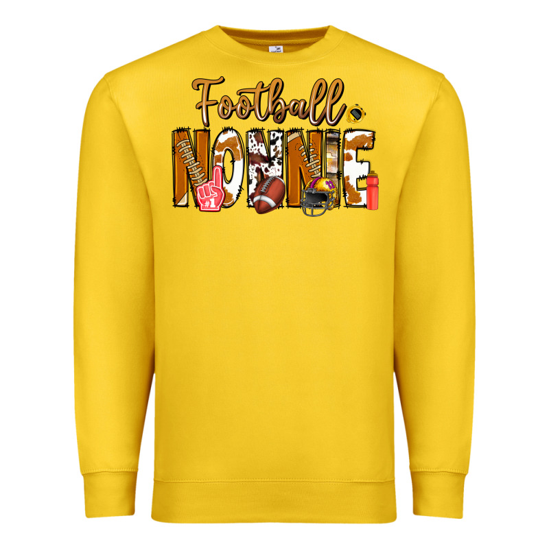 Football Nonnie Premium Sweatshirt by CowhideDigitalArt | Teevron