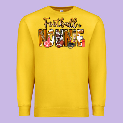 Football Nonnie Premium Sweatshirt Designed By Cowhidedigitalart
