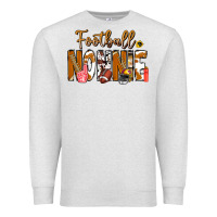 Oatmeal Heather football NONNiE Premium Sweatshirt - CowhideDigitalArt