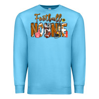 Ocean Blue football NONNiE Premium Sweatshirt - CowhideDigitalArt