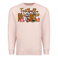 Pale Pink football NONNiE Premium Sweatshirt - CowhideDigitalArt