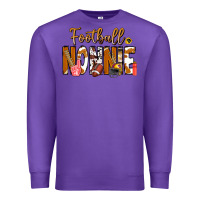 Purple football NONNiE Premium Sweatshirt - CowhideDigitalArt