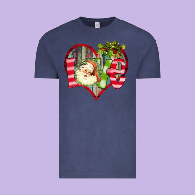Love Christmas Santa Vintage Tee Designed By Bettercallsaul