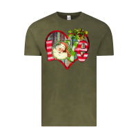 Vintage Olive Love Christmas Santa Vintage Tee - Bettercallsaul