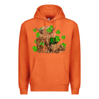 Carrot st patrick's day cow family Premium Hoodie - RanaPortraitStore