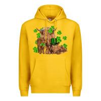 Lemon st patrick's day cow family Premium Hoodie - RanaPortraitStore