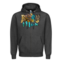 Charcoal Heather Barn mom Mother's Day Zipper Hoodie - FaDigitalArtStudio