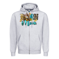 Heather Grey Barn mom Mother's Day Zipper Hoodie - FaDigitalArtStudio
