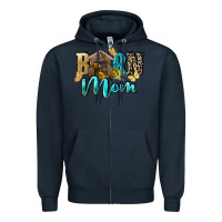 Navy Barn mom Mother's Day Zipper Hoodie - FaDigitalArtStudio
