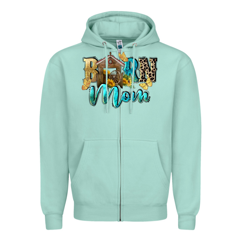 Barn Mom Mother's Day Zipper Hoodie by FaDigitalArtStudio | Teevron