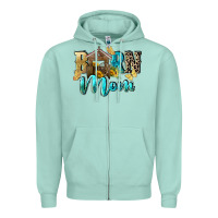 Seafoam Barn mom Mother's Day Zipper Hoodie - FaDigitalArtStudio