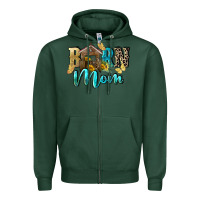 Sports Green Barn mom Mother's Day Zipper Hoodie - FaDigitalArtStudio