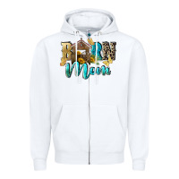 White Barn mom Mother's Day Zipper Hoodie - FaDigitalArtStudio