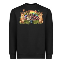 Black Oh how he loves us cross Easter Day Heavyweight Sweatshirt - HowdyJamesFarm