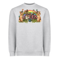 Oh How He Loves Us Cross Easter Day Heavyweight Sweatshirt | Teevron