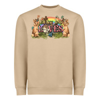 Mushroom Oh how he loves us cross Easter Day Heavyweight Sweatshirt - HowdyJamesFarm