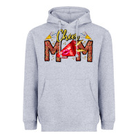 Heather Grey cheer mom Heavyweight Hoodie - CowhideDigitalArt