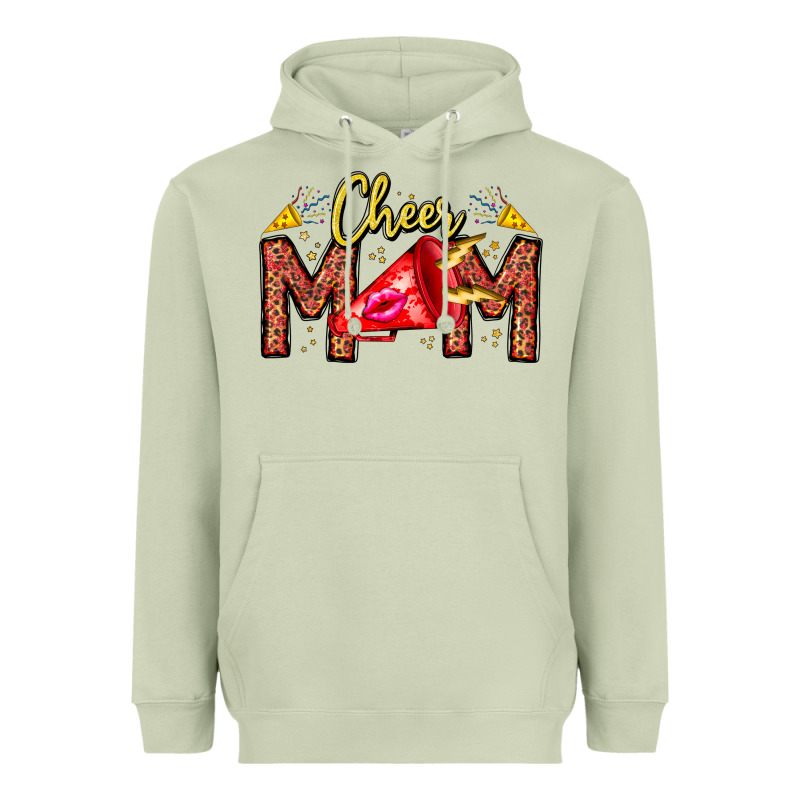 Cheer Mom Heavyweight Hoodie by CowhideDigitalArt | Teevron