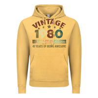 Vintage Mustard Vintage 1980 Limited Edition 41 Years Of Being Awesome Vintage Hoodie - Bettercallsaul
