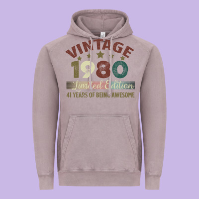 Vintage 1980 Limited Edition 41 Years Of Being Awesome Vintage Hoodie Designed By Bettercallsaul