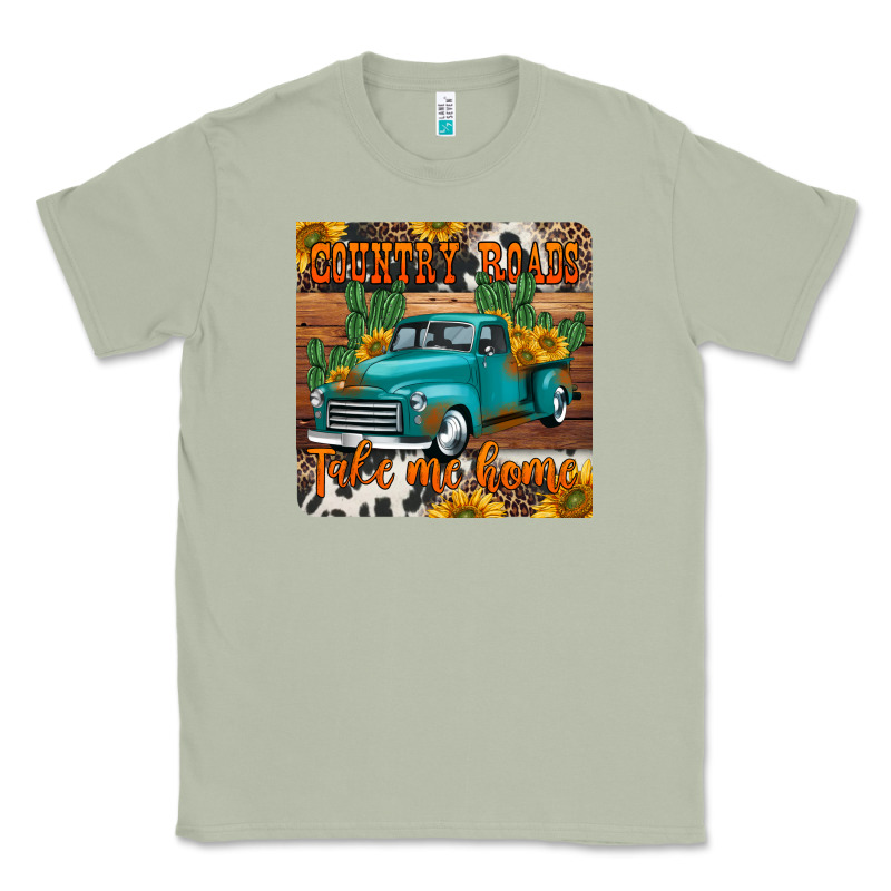 Country Roads Take Me Home Truck Coaster Classic Tee by Jasminsmagicworld | Teevron