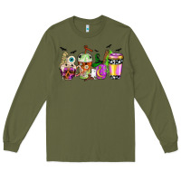 Army Green Halloween coffee cups Long Sleeve Tee - NancyCooperArtShop