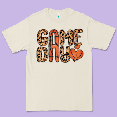 Game Day Basketball Premium Tee Designed By Maliassmallbusiness