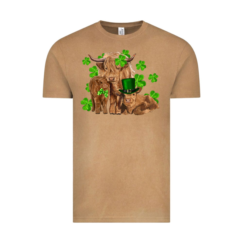 St Patrick's Day Cow Family Vintage Tee by RanaPortraitStore | Teevron
