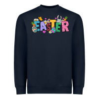 Navy Western Easter day Heavyweight Sweatshirt - HowdyJamesFarm