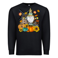 Black Happy Fall Premium Sweatshirt - CowhideDigitalArt