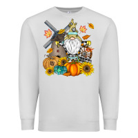 Dove Grey Happy Fall Premium Sweatshirt - CowhideDigitalArt