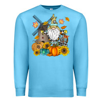 Ocean Blue Happy Fall Premium Sweatshirt - CowhideDigitalArt